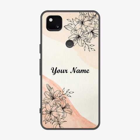 Google Pixel 4a 4G Cover - Personalized Name Series - Premium Printed Metal soft Bumper shock Proof Case