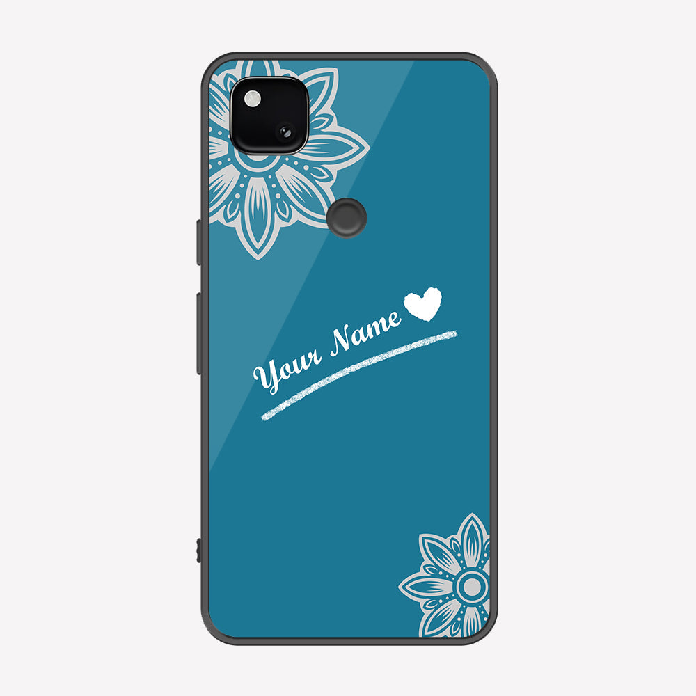 Google Pixel 4a 4G Cover - Personalized Name Series - Premium Printed Metal soft Bumper shock Proof Case
