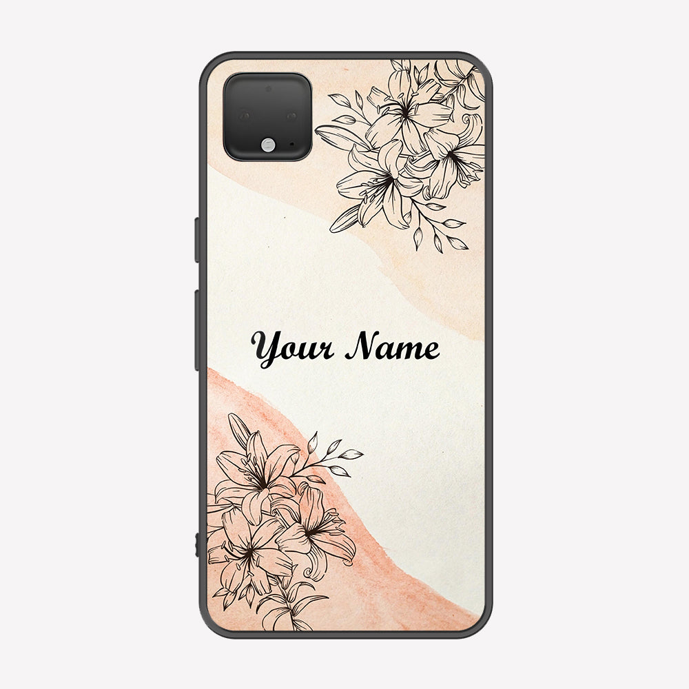 Google Pixel 4 XL Cover - Personalized Name Series - Premium Printed Metal soft Bumper shock Proof Case
