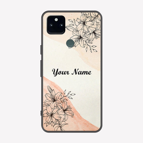 Google Pixel 5a 5G Cover - Personalized Name Series - Premium Printed Metal soft Bumper shock Proof Case