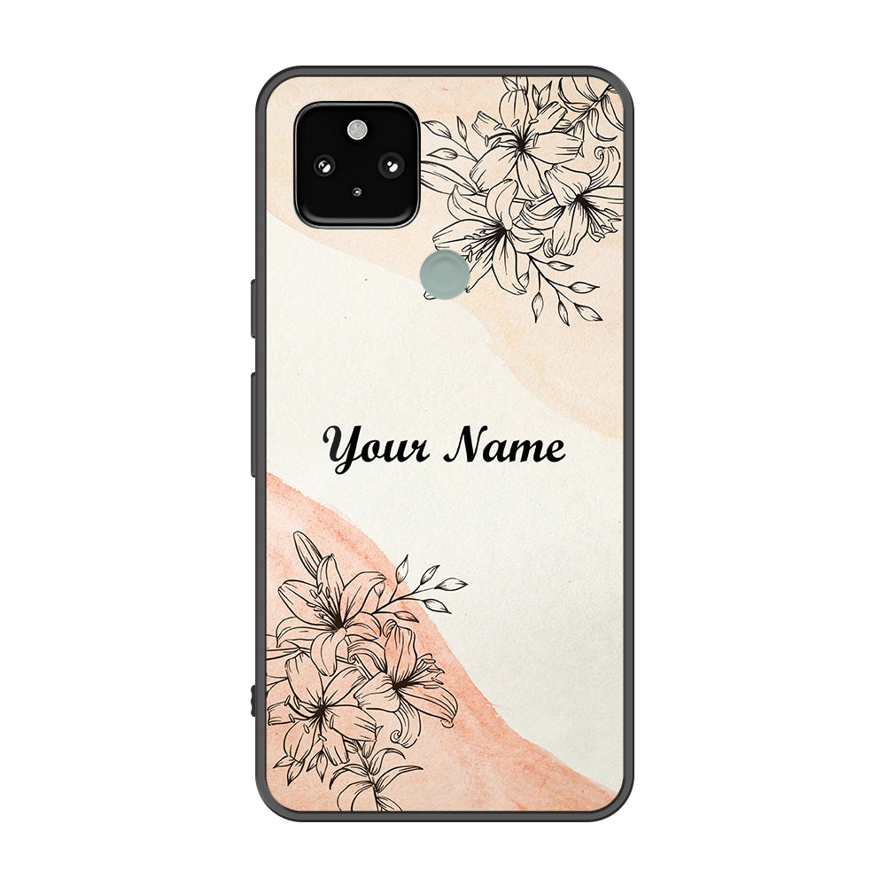 Google Pixel 4a 5G Cover - Personalized Name Series - Premium Printed Metal soft Bumper shock Proof Case