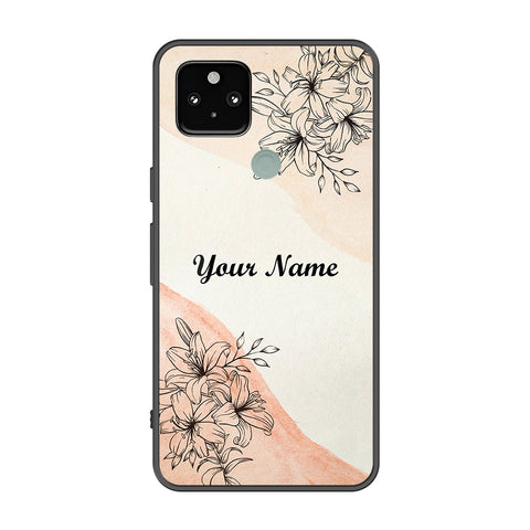 Google Pixel 4a 5G Cover - Personalized Name Series - Premium Printed Metal soft Bumper shock Proof Case