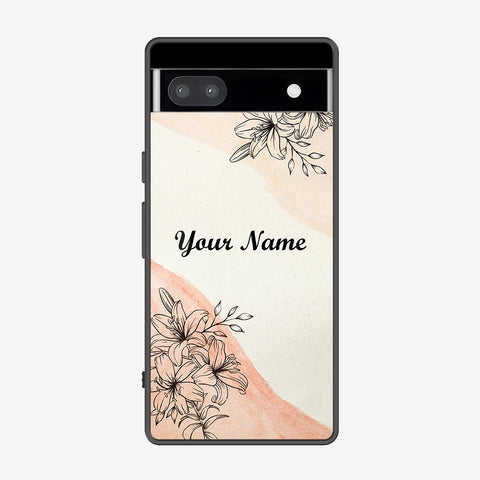 Google Pixel 6a Cover - Personalized Name Series - Premium Printed Metal soft Bumper shock Proof Case