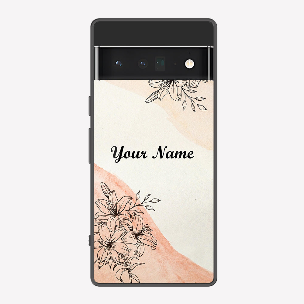 Google Pixel 6 Pro Cover - Personalized Name Series - Premium Printed Metal soft Bumper shock Proof Case