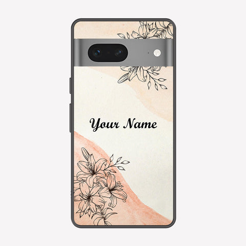 Google Pixel 7 Cover - Personalized Name Series - Premium Printed Metal soft Bumper shock Proof Case