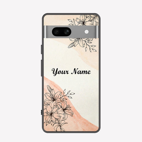 Google Pixel 7a Cover - Personalized Name Series - Premium Printed Metal soft Bumper shock Proof Case