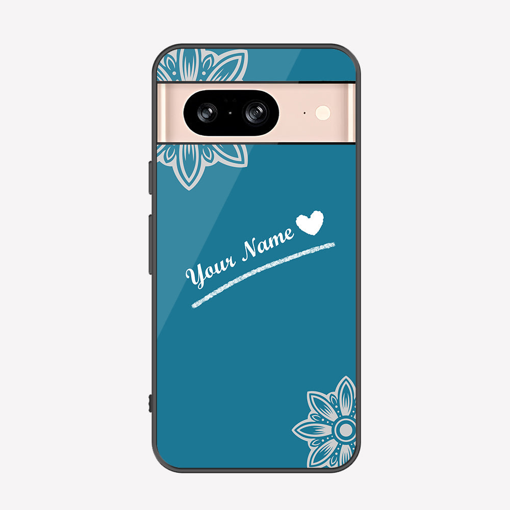 Google Pixel 8 Cover - Personalized Name Series - Premium Printed Metal soft Bumper shock Proof Case