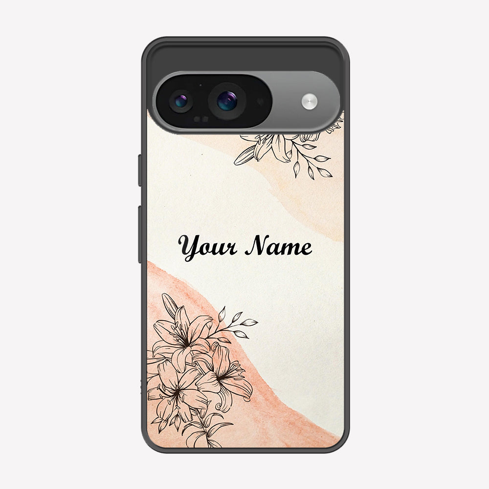 Google Pixel 9 Cover - Personalized Name Series - Premium Printed Metal soft Bumper shock Proof Case