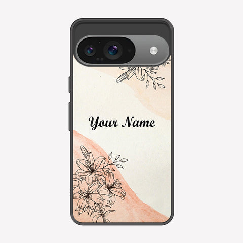 Google Pixel 9 Cover - Personalized Name Series - Premium Printed Metal soft Bumper shock Proof Case