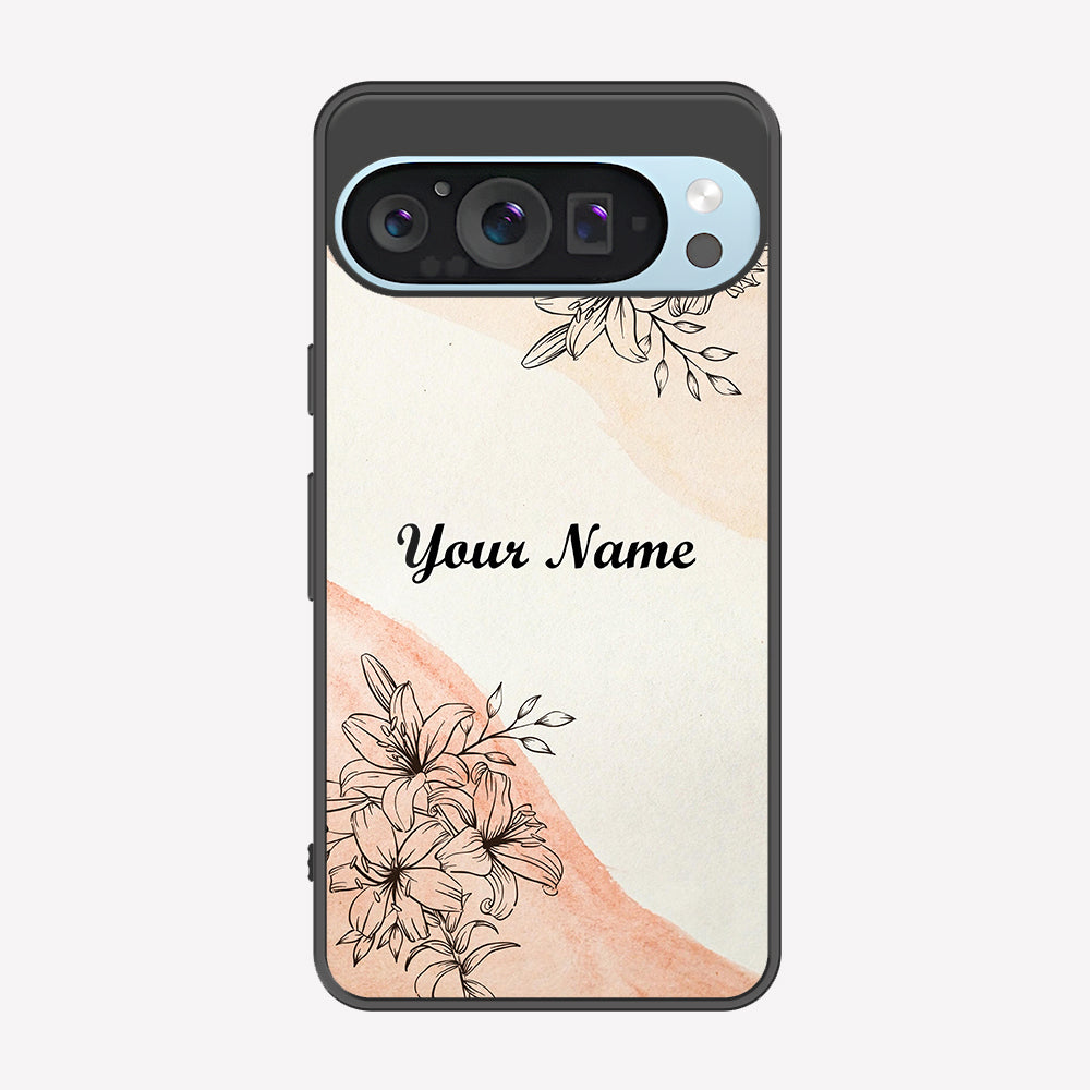 Google Pixel 9 Pro Cover - Personalized Name Series - Premium Printed Metal soft Bumper shock Proof Case