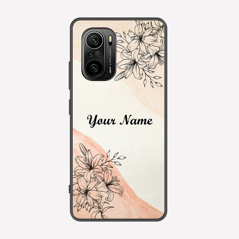 Xiaomi Redmi K40 Cover - Personalized Name Series - Premium Printed Metal soft Bumper shock Proof Case