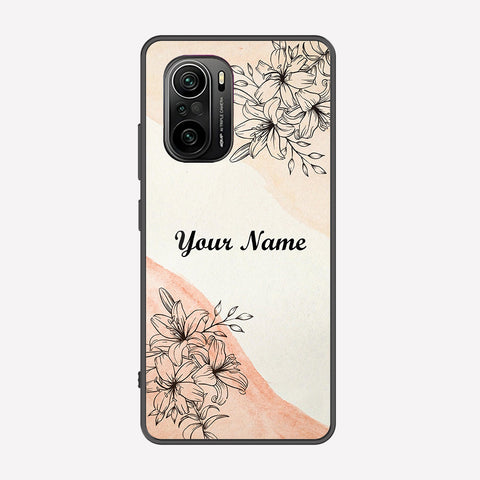 Xiaomi Redmi K40 Cover - Personalized Name Series - Premium Printed Metal soft Bumper shock Proof Case