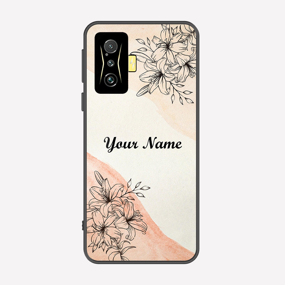 Xiaomi Poco F4 GT Cover - Personalized Name Series - Premium Printed Metal soft Bumper shock Proof Case