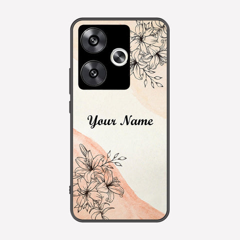 Xiaomi Poco F6 Cover - Personalized Name Series - Premium Printed Metal soft Bumper shock Proof Case