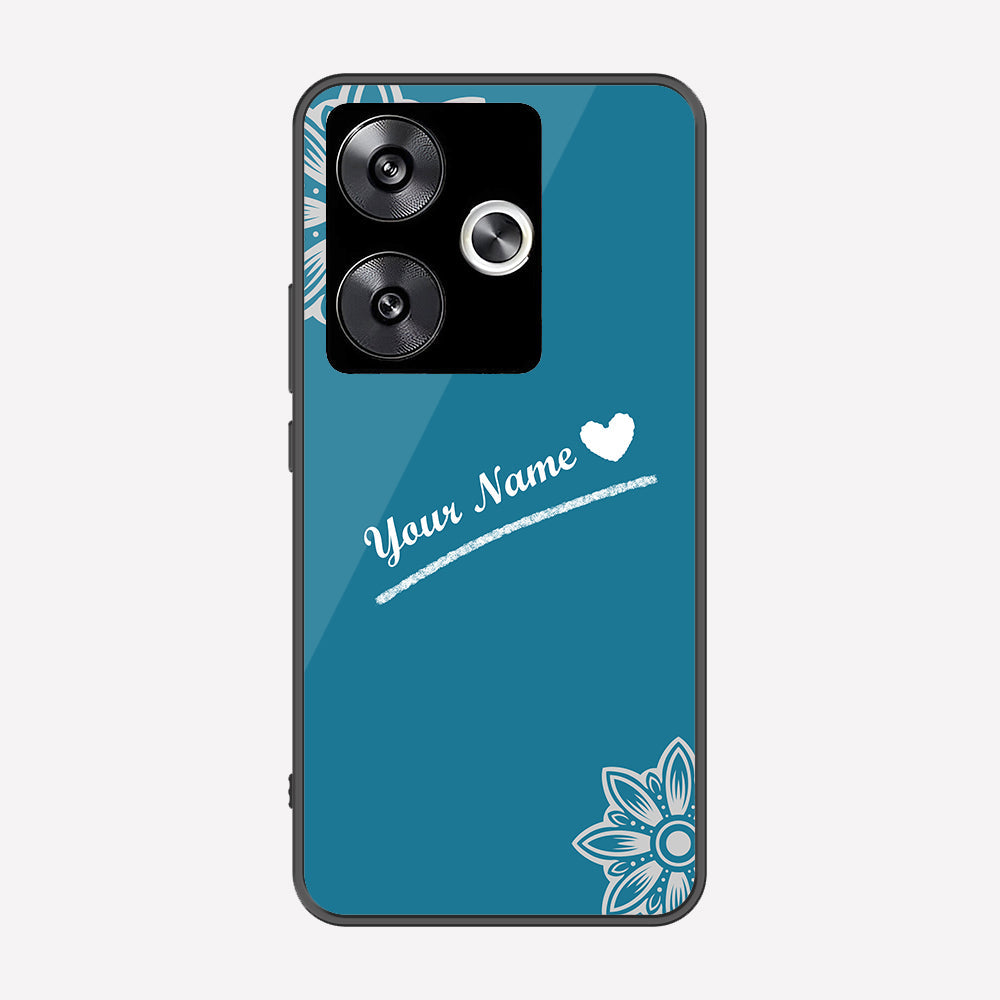 Xiaomi Poco F6 Cover - Personalized Name Series - Premium Printed Metal soft Bumper shock Proof Case