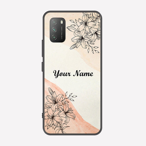 Xiaomi Poco M3 Cover - Personalized Name Series - Premium Printed Metal soft Bumper shock Proof Case