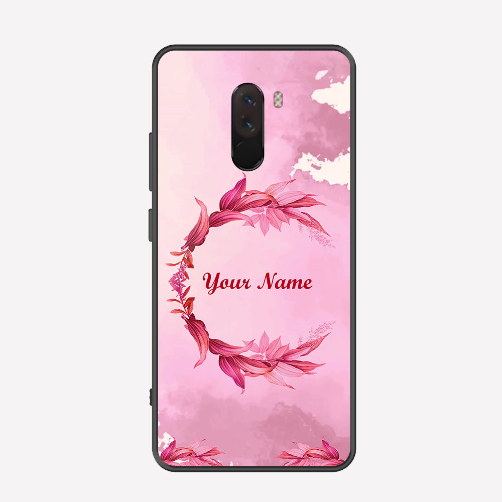 Xiaomi Pocophone F1 Cover - Personalized Name Series - Premium Printed Metal soft Bumper shock Proof Case