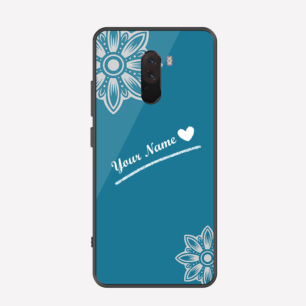 Xiaomi Pocophone F1 Cover - Personalized Name Series - Premium Printed Metal soft Bumper shock Proof Case