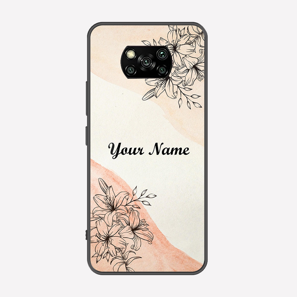 Xiaomi Poco X3 Cover - Personalized Name Series - Premium Printed Metal soft Bumper shock Proof Case