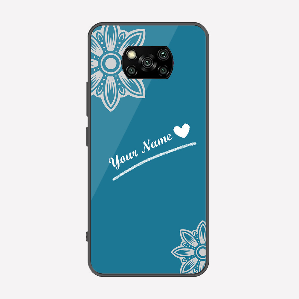 Xiaomi Poco X3 Cover - Personalized Name Series - Premium Printed Metal soft Bumper shock Proof Case