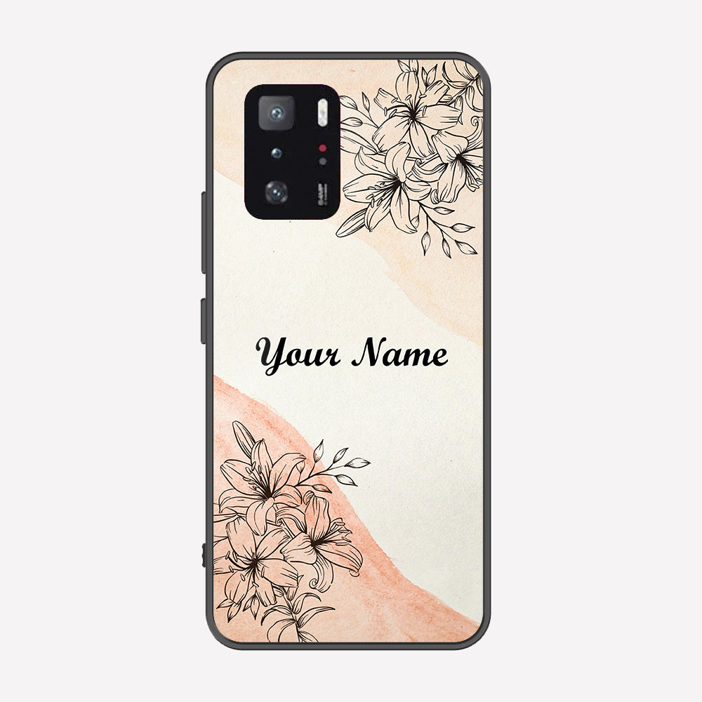 Xiaomi Poco X3 GT Cover - Personalized Name Series - Premium Printed Metal soft Bumper shock Proof Case