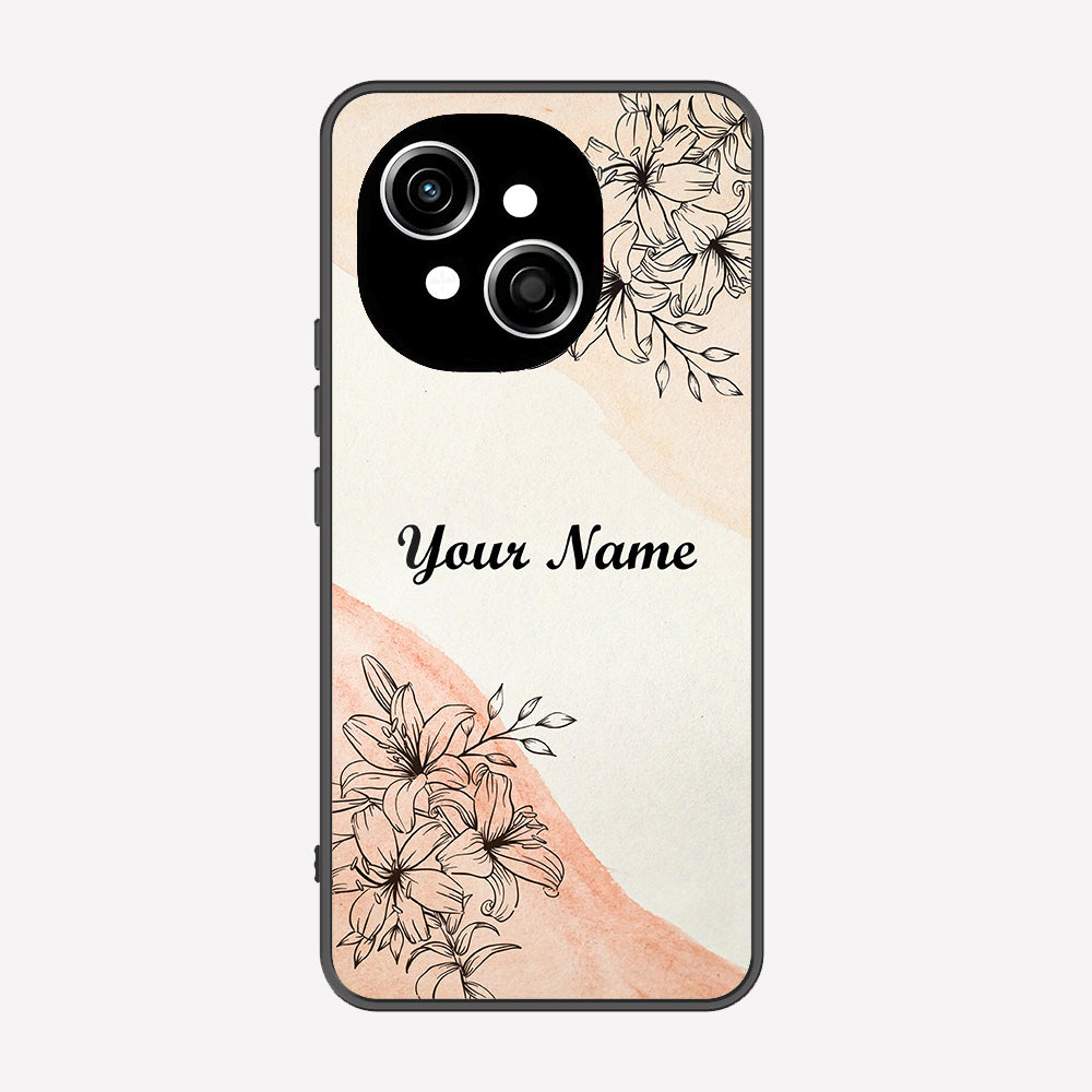 Tecno Pop 9 Cover - Personalized Name Series - Premium Printed Metal soft Bumper shock Proof Case