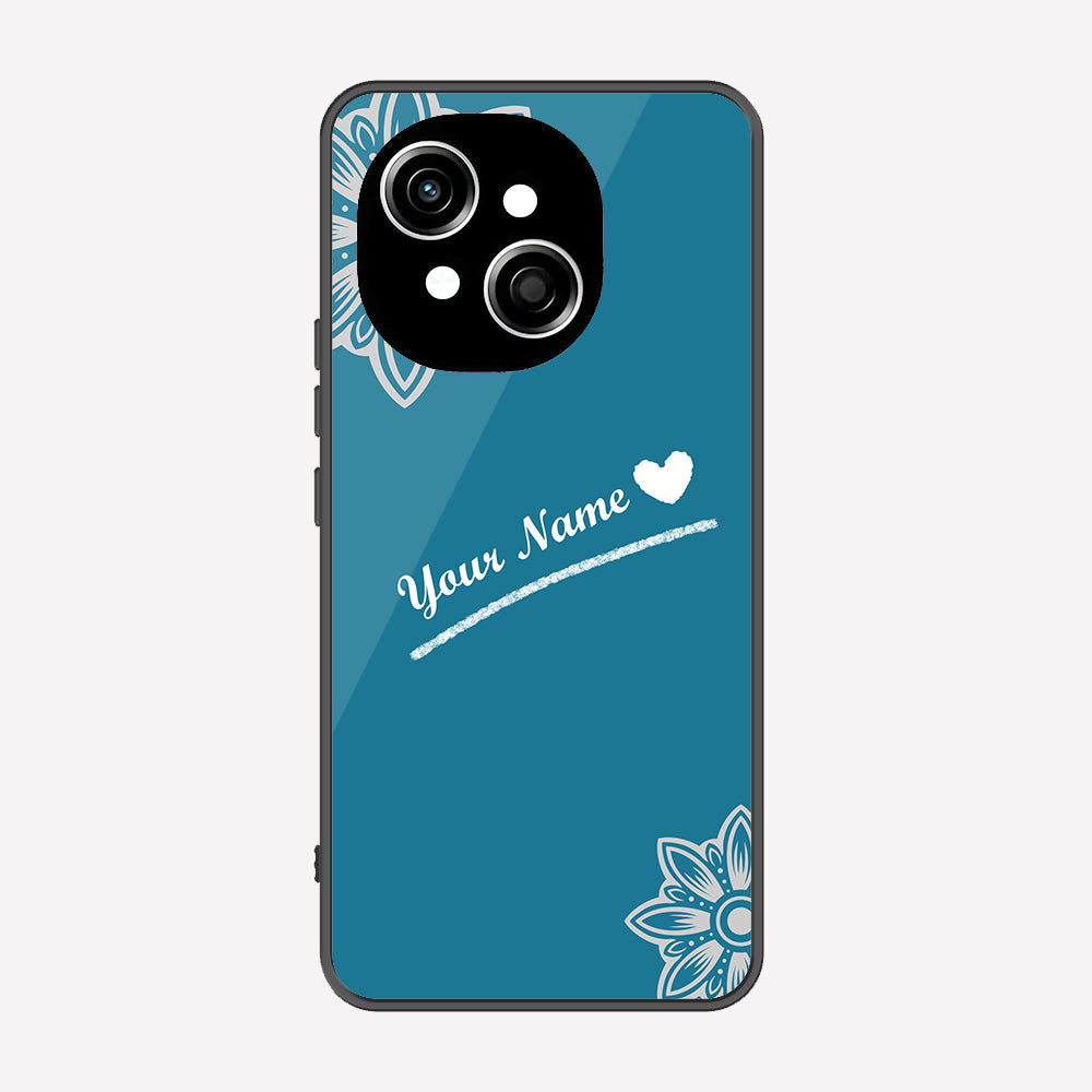 Tecno Spark Go 1 Cover - Personalized Name Series - Premium Printed Metal soft Bumper shock Proof Case