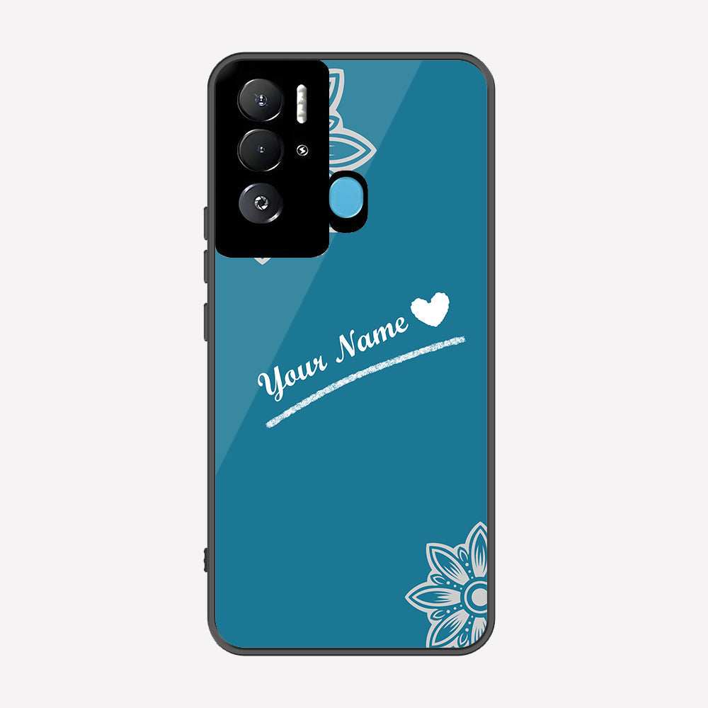 Tecno Pova Neo Cover - Personalized Name Series - Premium Printed Metal soft Bumper shock Proof Case