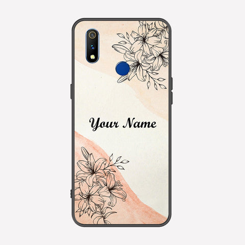 Realme 3 Pro Cover - Personalized Name Series - Premium Printed Metal soft Bumper shock Proof Case