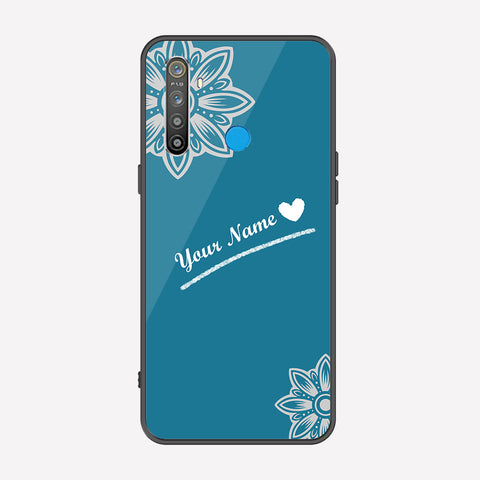Realme 5 Cover - Personalized Name Series - Premium Printed Metal soft Bumper shock Proof Case