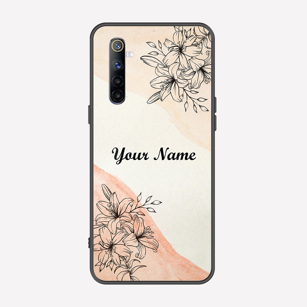 Realme 6 Cover - Personalized Name Series - Premium Printed Metal soft Bumper shock Proof Case