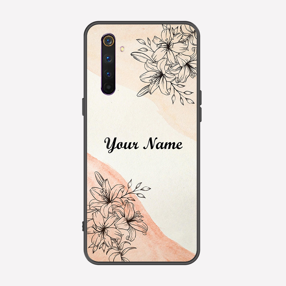 Realme 6 Pro Cover - Personalized Name Series - Premium Printed Metal soft Bumper shock Proof Case