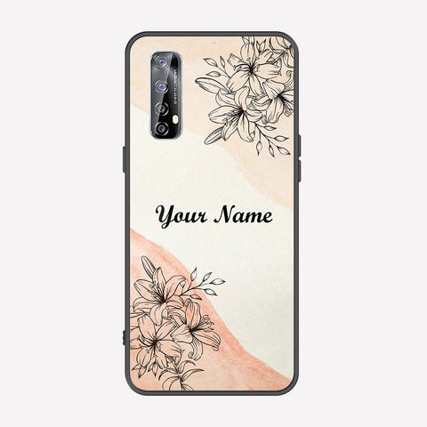 Realme 7 Cover - Personalized Name Series - Premium Printed Metal soft Bumper shock Proof Case