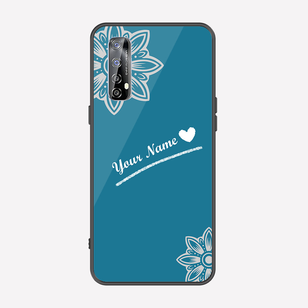 Realme 7 Cover - Personalized Name Series - Premium Printed Metal soft Bumper shock Proof Case