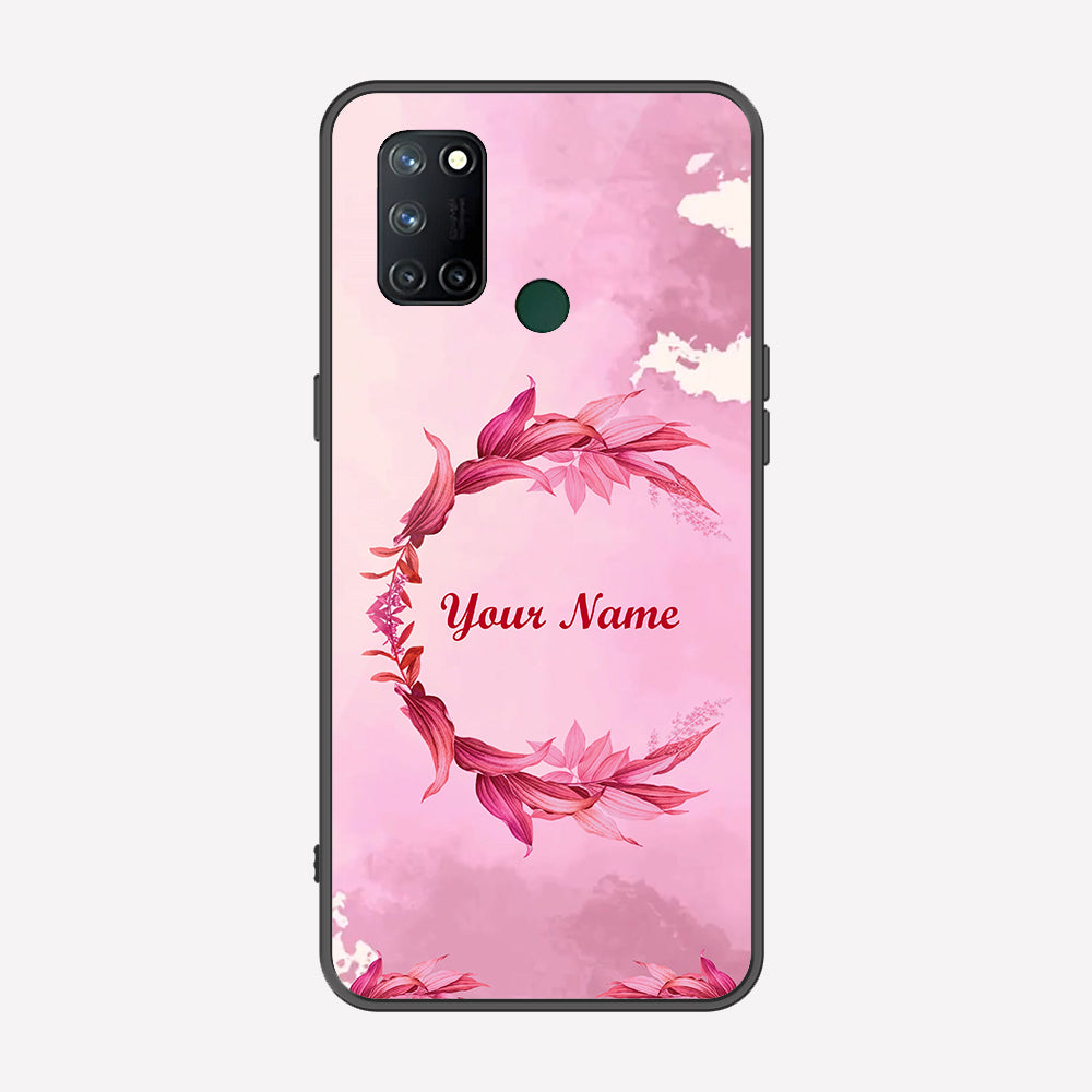 Realme 7i Cover - Personalized Name Series - Premium Printed Metal soft Bumper shock Proof Case