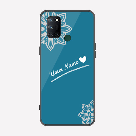 Realme 7i Cover - Personalized Name Series - Premium Printed Metal soft Bumper shock Proof Case