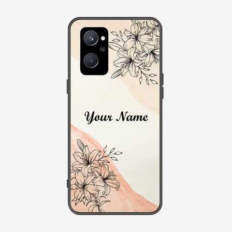 Realme 9i Cover - Personalized Name Series - Premium Printed Metal soft Bumper shock Proof Case
