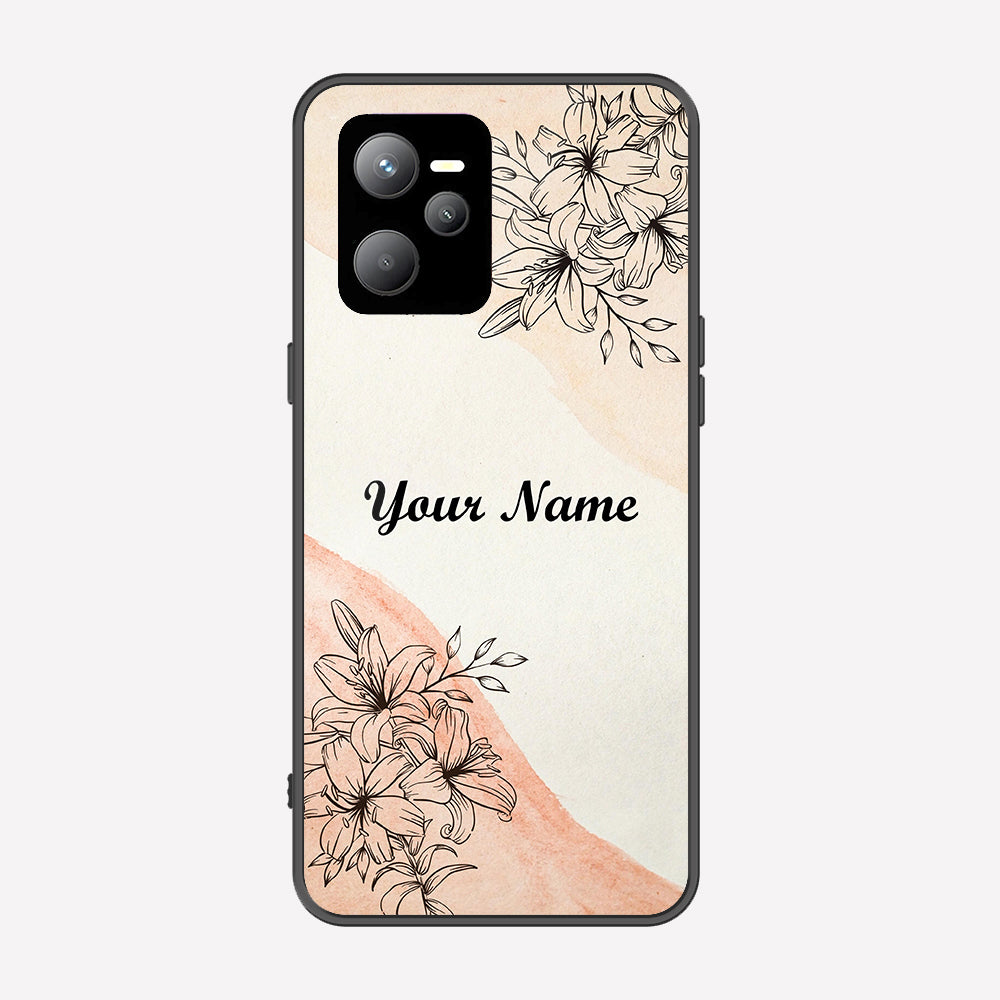 Realme C35 Cover - Personalized Name Series - Premium Printed Metal soft Bumper shock Proof Case