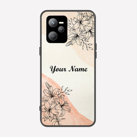 Realme C35 Cover - Personalized Name Series - Premium Printed Metal soft Bumper shock Proof Case