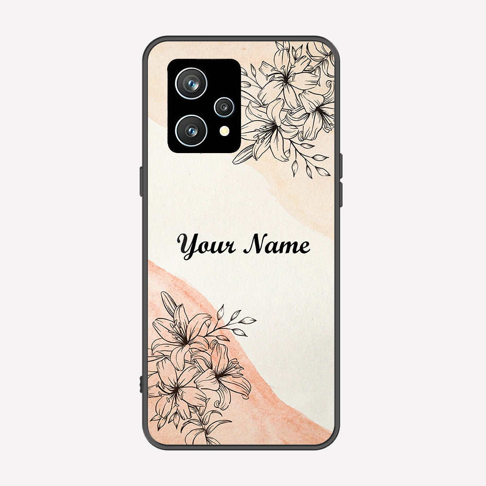 Realme 9 Pro Cover - Personalized Name Series - Premium Printed Metal soft Bumper shock Proof Case