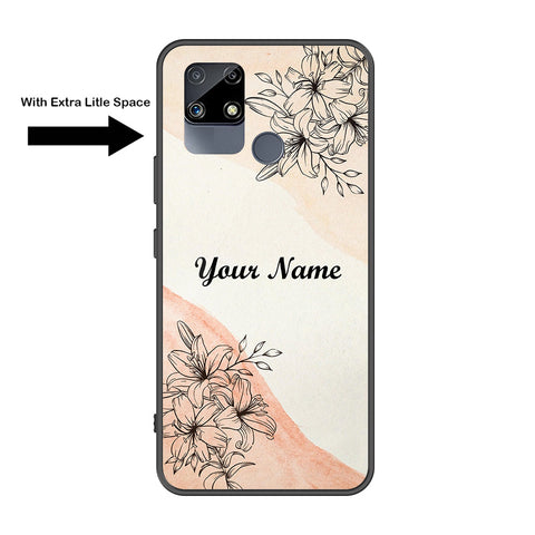 Realme C25s Cover - Personalized Name Series - Premium Printed Metal soft Bumper shock Proof Case