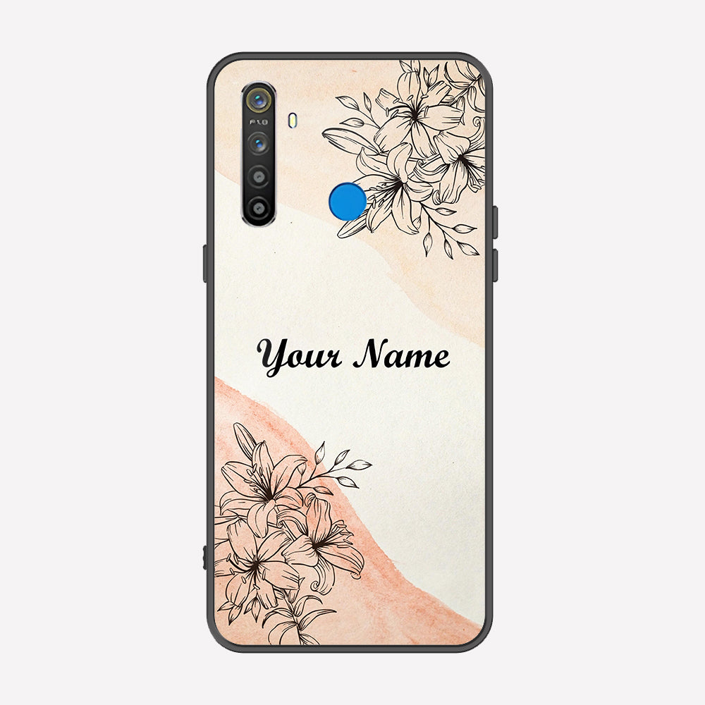 Realme C3 Cover - Personalized Name Series - Premium Printed Metal soft Bumper shock Proof Case