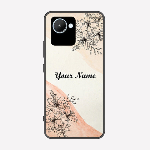 Realme C30 Cover - Personalized Name Series - Premium Printed Metal soft Bumper shock Proof Case