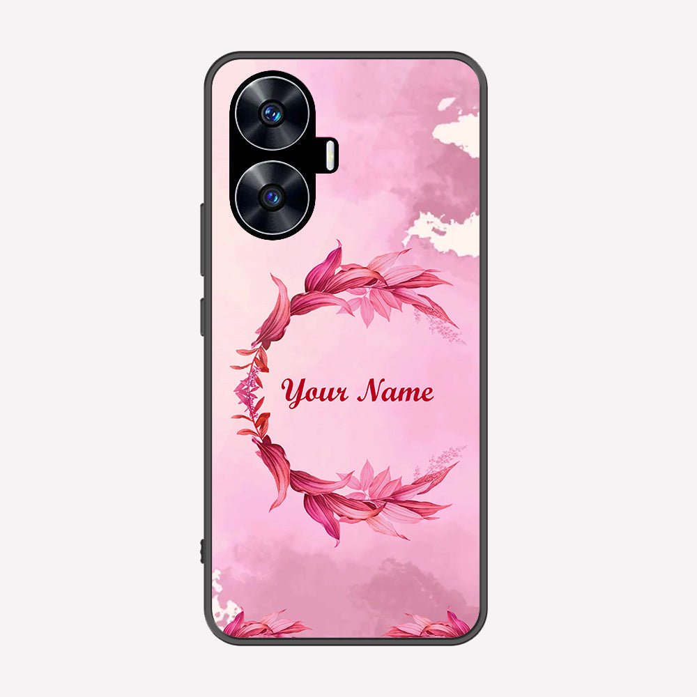 Realme C55 Cover - Personalized Name Series - Premium Printed Metal soft Bumper shock Proof Case
