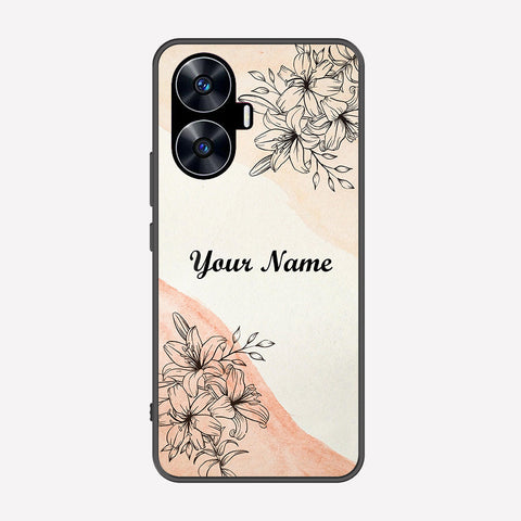 Realme C55 Cover - Personalized Name Series - Premium Printed Metal soft Bumper shock Proof Case