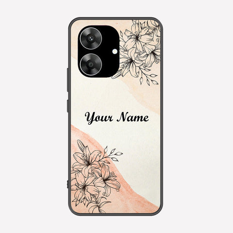 Realme Note 60 Cover - Personalized Name Series - Premium Printed Metal soft Bumper shock Proof Case