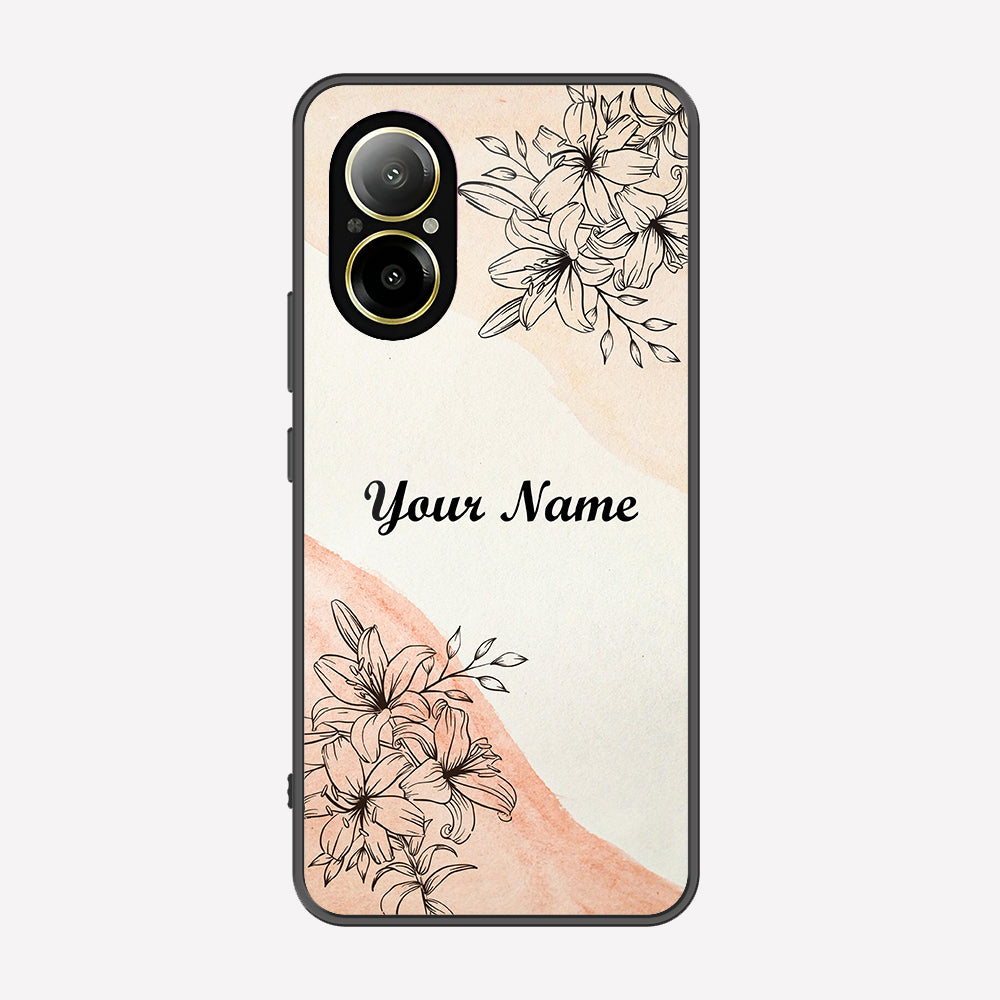 Realme C67 4G Cover - Personalized Name Series - Premium Printed Metal soft Bumper shock Proof Case