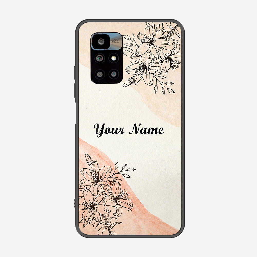 Xiaomi Redmi 10 Cover - Personalized Name Series - Premium Printed Metal soft Bumper shock Proof Case