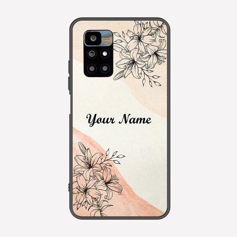 Xiaomi Redmi 10 Prime Cover - Personalized Name Series - Premium Printed Metal soft Bumper shock Proof Case