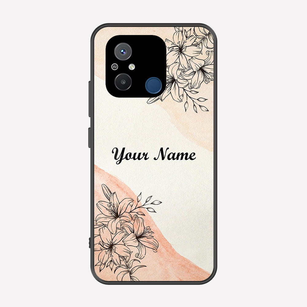 Xiaomi Poco C55 Cover - Personalized Name Series - Premium Printed Metal soft Bumper shock Proof Case